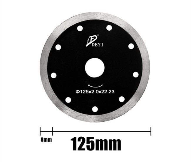2.0mm Marble Cutting Diamond Saw Blades Sintered Hot Press