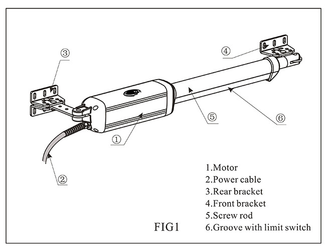 Powerful Double Arm Ac Swing Gate Opener 1000Kg AC 220V