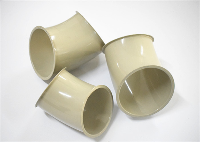 Durable Dust Extraction Pipe Stamping And Welding Long Radius 45 Degree Pipe Bend With Rolled End