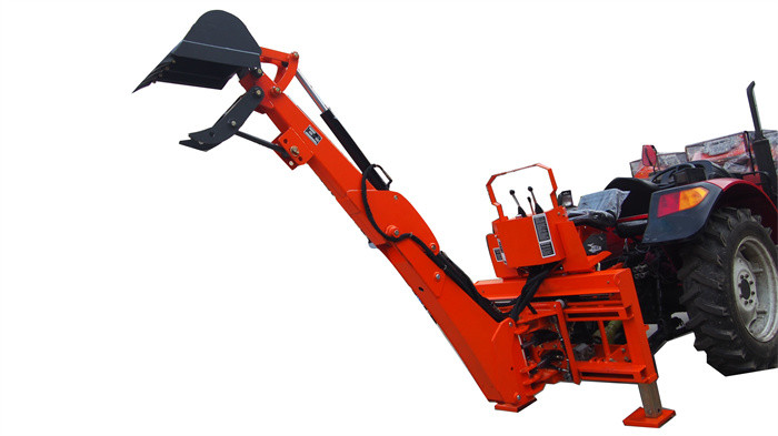 520kg 3 Point Tractor Pull Behind Backhoe 80hp With Hydraulic Pump