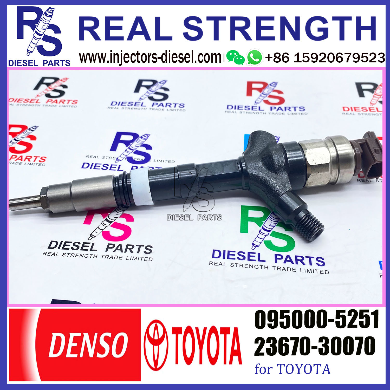Rail Fuel Injector 095000-5250 095000-5251 for TOYOTA 23670-30070