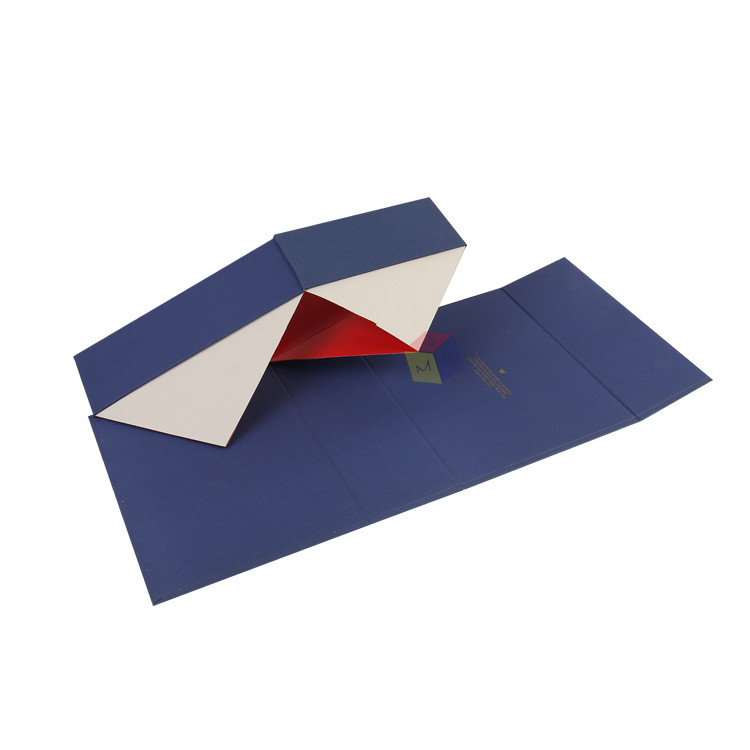 Collapsible Folding Rigid Cardboard Packaging Gift Magnetic Closure Paper Box Custom logo Printed