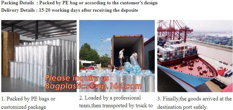 Double side Aluminium foil backed fiberglass fabric attic radiant barrier cloth,aluminium foil woven cloth, bulding mate