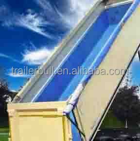 22 Cbm Solid Rounded Tipper Semi Trailer 2 Axles for Building Materials Truck Trailers