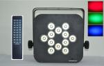 50 Watt Outdoor Stage LED Par Lights 12 Bulbs Remote Controller Flat Battery Par