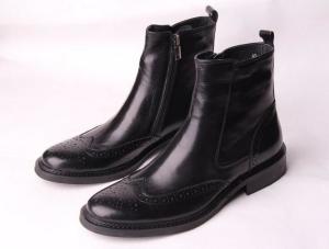 Quality Combat Boot Mens Leather Dress Boots Designer Web High Top Mens Ankle Combat Boots wholesale