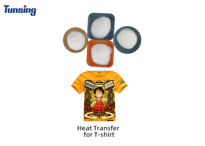 Heat Transfer Printing DTF Powder 1kg/per 100% White Glue Powder Temperature 140-160C