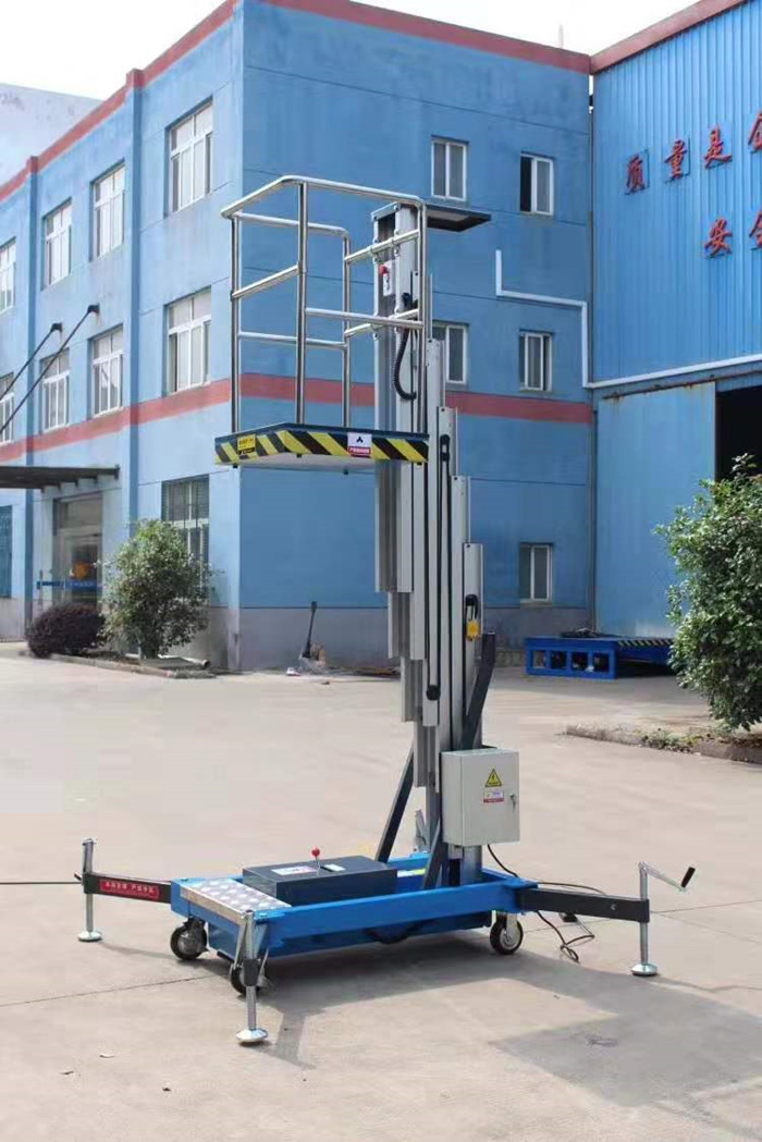 Aluminum Alloy Mobile Aerial Work Platform 6M Height 100KG Ewp Platform