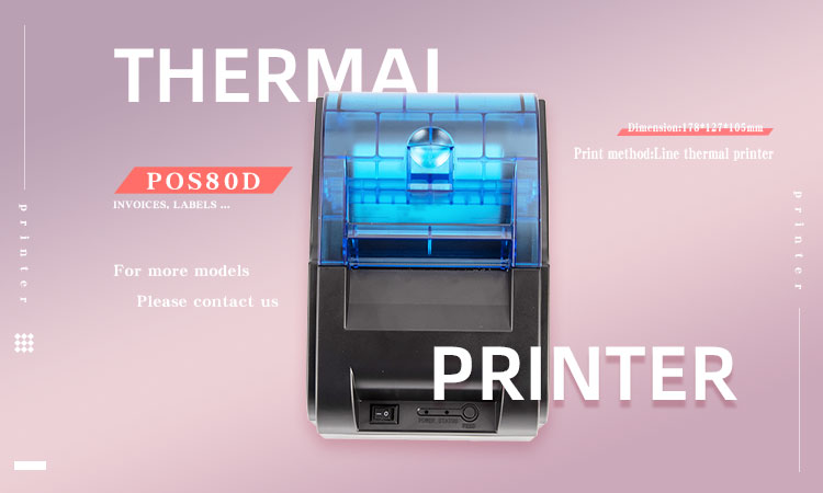 POS80D 80MM Usb Wireless Inkless Thermal Receipt Printers with Wireless