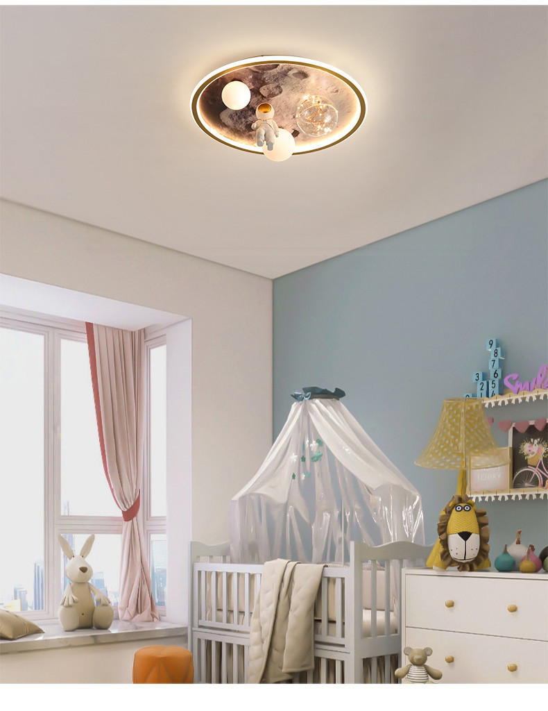 Modern Simple Ceiling Lights For Children's Room Boys Girls Designer astronaut Ceiling Light(WH-MA-293)