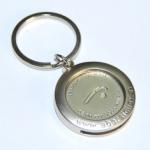 Epoxy Coating Antique gold 3.0mm Promotional Metal Keyrings