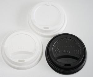 Quality Black Disposable Biodegradable 85mm PLA Lids Parties wholesale