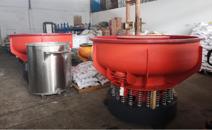 Automatic Vibrating Polishing Machine Stainless Steel Cookware Metal Pot Handle Metal Polishing Bright Industrial