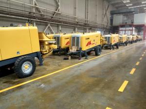 Quality 82kw Concrete Mixer Pump Machine With 50m3/h Conveying Capacity wholesale