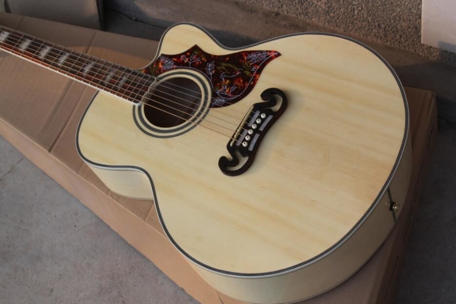 2018 New CUSTOM H-Bird acoustic guitar Cutaway G200 body H-Bird electric acoustic guitar