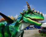 Light Weight Animatronic Dinosaur Costume Green