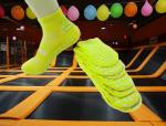 Fashionable Non Slip Grip Socks Sky Zone Jumping Socks 97% Polyester 3% Spandex