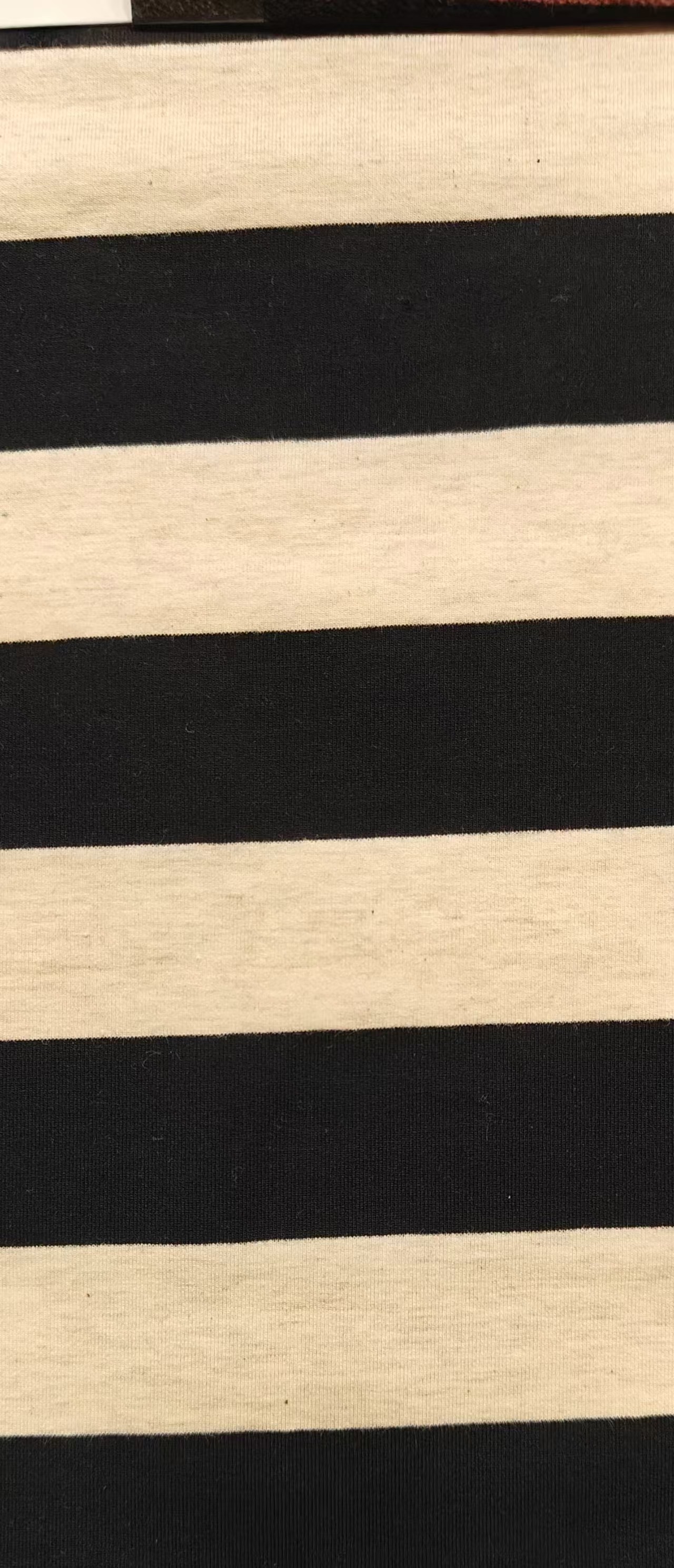 Skin-Friendly And Comfortable Elastic Striped Material Fabric For T-Shirt