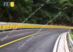 Durable Yellow EVA Rolling Road Barrier Corrosion Resistance For Road Upgrade