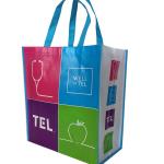 Light Laminated Handle PE SGS 50x2.5cm 9gsm PP Non Woven Bag