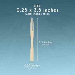 Quality OEM 9cm Disposable Bamboo Party Forks For Fruit Salad wholesale