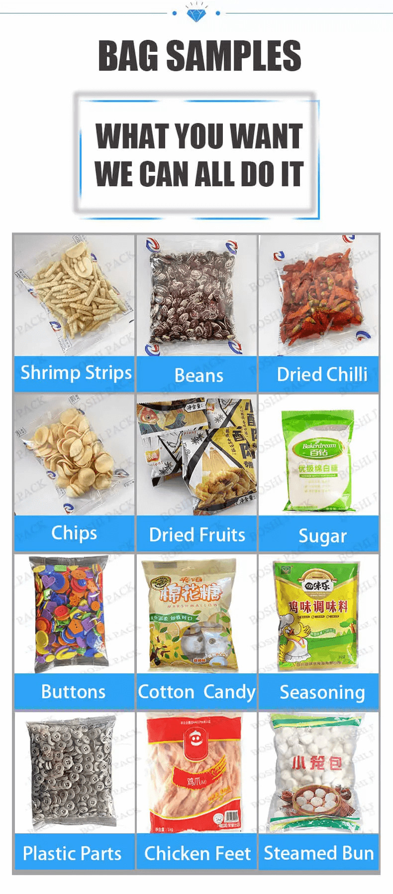 Form Fill Seal Snack Packing Machine Automatic For Food Sachet Snack Crisp Product