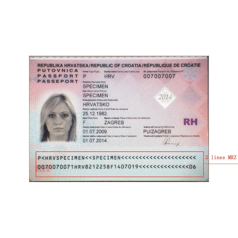 Advanced SINOSECU Passport Reader for Visitor Management System CE FCC Certified