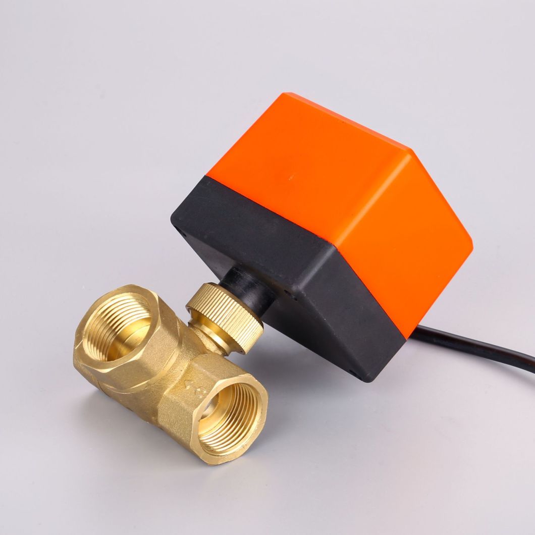 Factory Direct Brass Three-Way Electric Ball Valve Central Air Conditioning Fan Coil