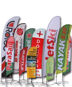 China Aluminum Advertising Beach Flag Banner / Custom Made Flags And Banners on sale