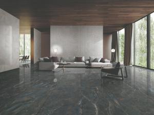 Quality Multi Black Rare Marble Look Porcelain Tile Size 24x48 Copper Donamita wholesale