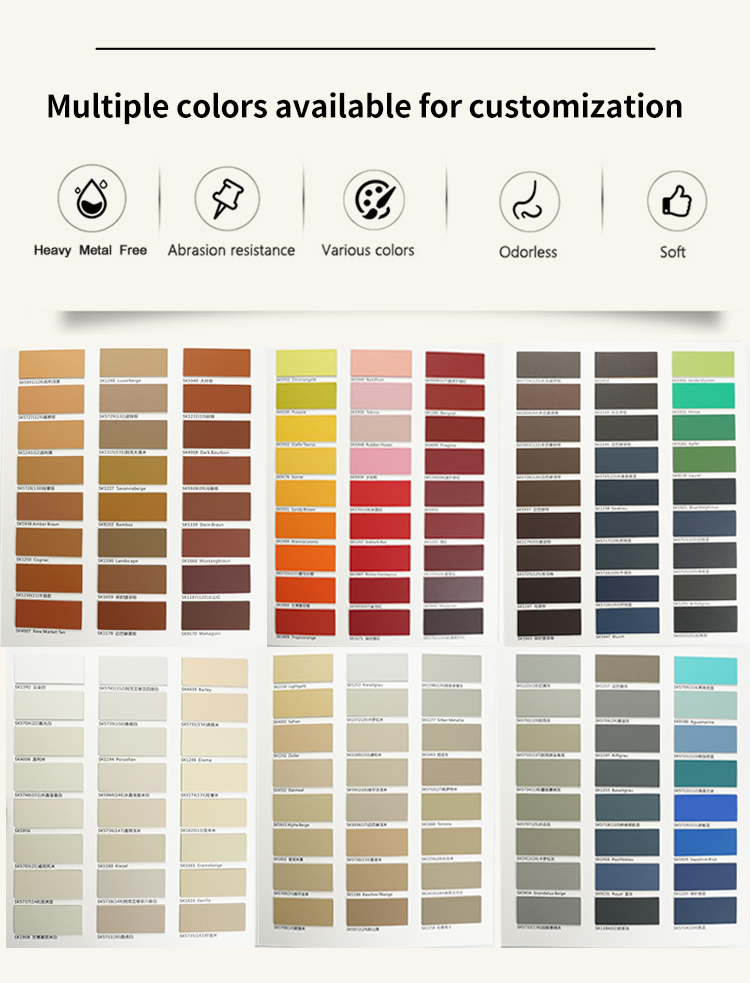 Microfiber PVC Leather For Making Automotive Upholstery