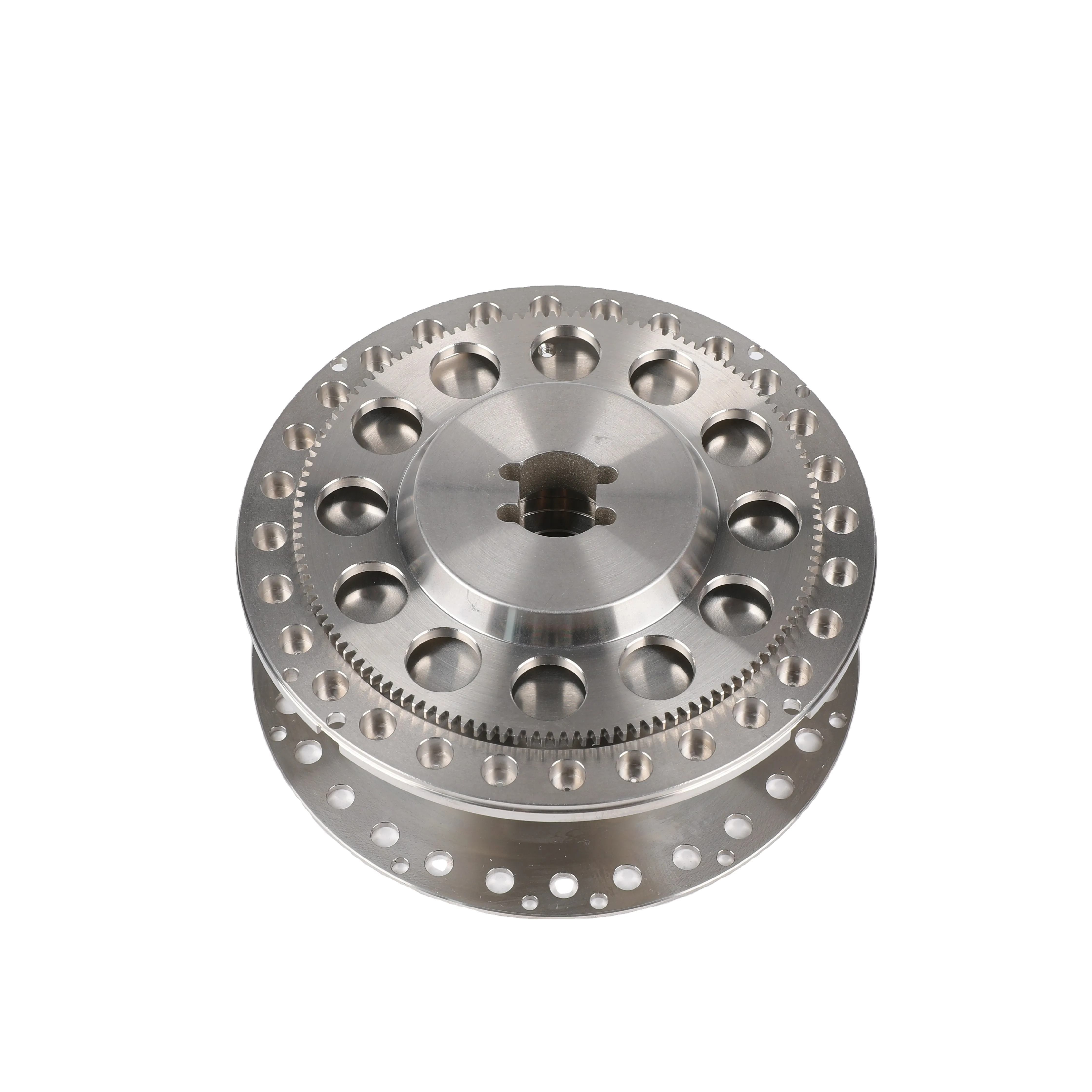 CNC Machined Metal Pulley Industrial Automation Parts Milling Wire EDM Broaching Type
