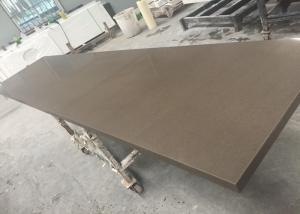 Quality US Standard Quartz Slab Countertops Quartz Cabinet Tops Brown Color wholesale