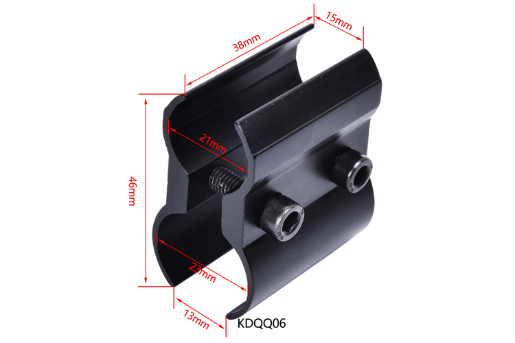 Matte Black QQ06 Tactical Hunting Clip Flashlight Mount Torch Sight Mounting Clip