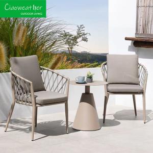 Quality Waterproof Cushion Hotel Outdoor Metal Side Table for Modern Design Style Garden Patio Aluminum Furniture wholesale