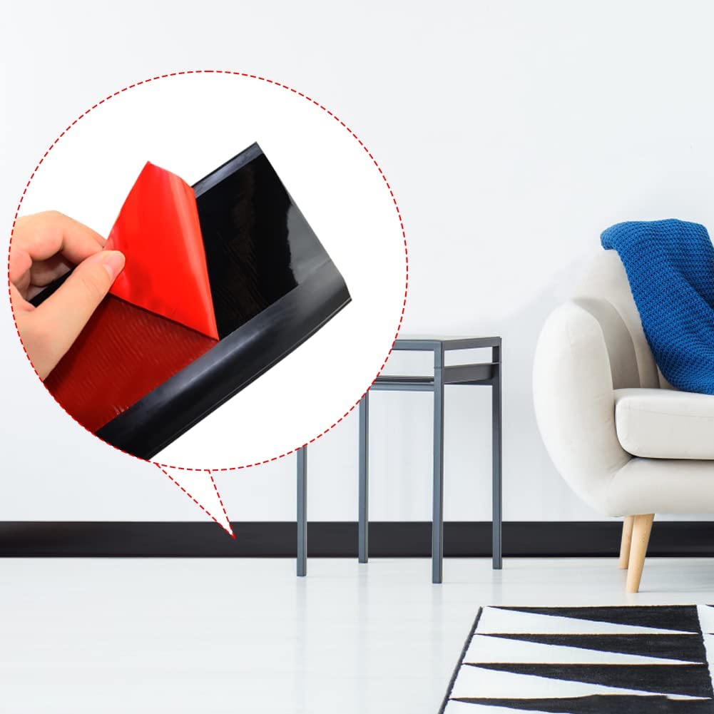 2'' to 6'' Terrazzo Flexible Baseboard Molding Trim Self-Adhesive Vinyl Wall Base