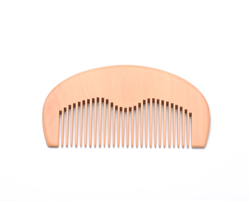 73g Light Weight Wood Beard Comb Customized Pocket Beard Comb