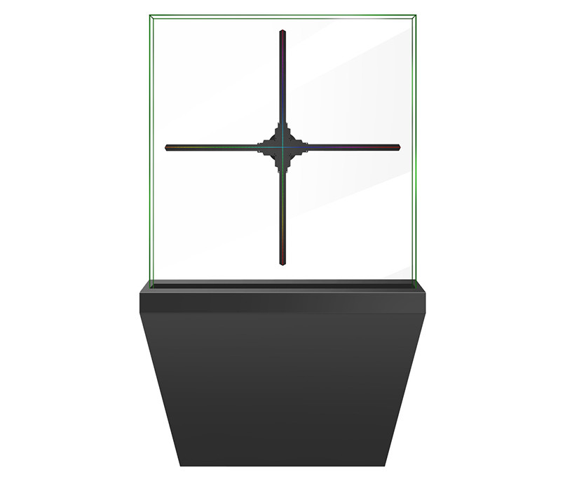 Holoblade 3D Holographic Display 100 x 100 Cm For Indoor Advertisement
