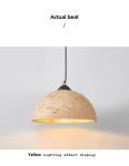 Nordic Simple Wabi-Sabi Style Led Droplights Living Room Bedroom Dome Pendant