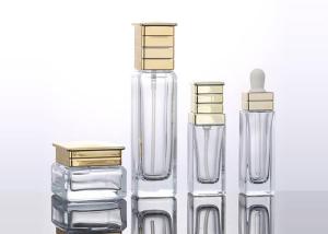 Quality Glass Lotion Toner 120ML 50G Cosmetic Cream Bottle wholesale