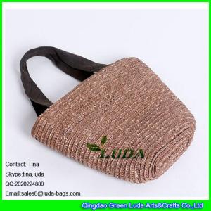 Quality LDMC-017 wholesale promotional handbag brown wheat straw women bags wholesale