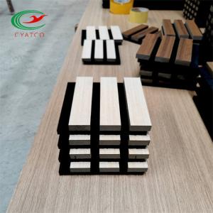 Quality Practical Wood Soundproof Panels , MDF Acoustic Wood Slat Ceiling wholesale