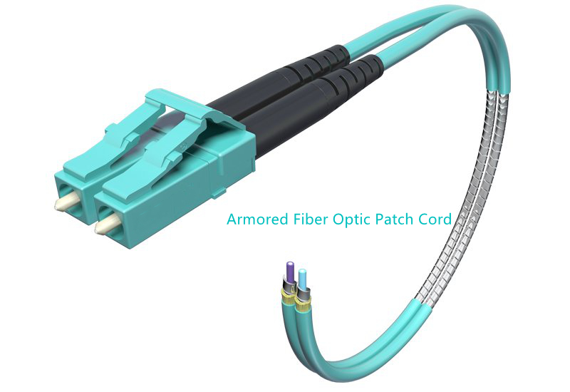 G657A 3.0mm LSZH White Armored Fiber Optic Patch Cord SC/APC To SC/APC SM 9 1F