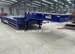50000kg 60000kg Low Bed Semi Trailer With Mechanical Suspension