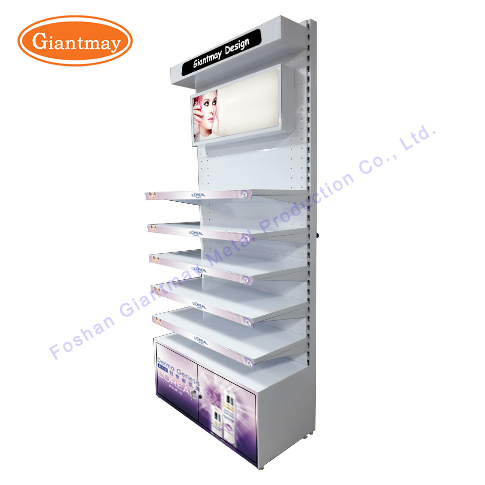 Loreal Cosmetic Rack Store Exhibition Makeup Display Stand