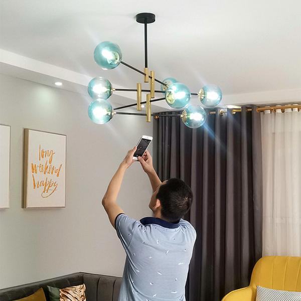 Nordic Chandelier Living Room Bedroom Ceiling Chandelier Creative Hanging Light