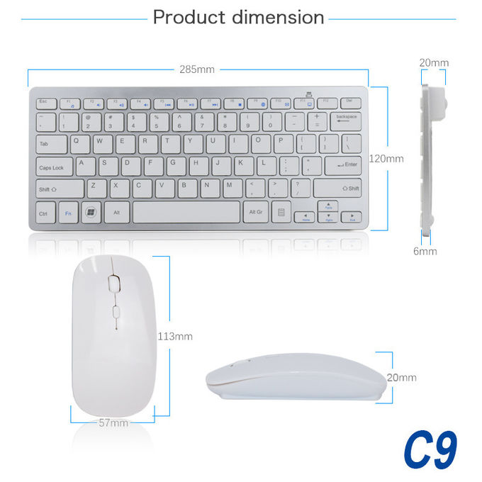 2.4G Wireless Keyboard Mouse Set , Stylish Keyboard And Mouse Combo