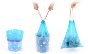 Quality 100% Compostable Small Drawstring Garbage Bags Colored Scented For Cars wholesale