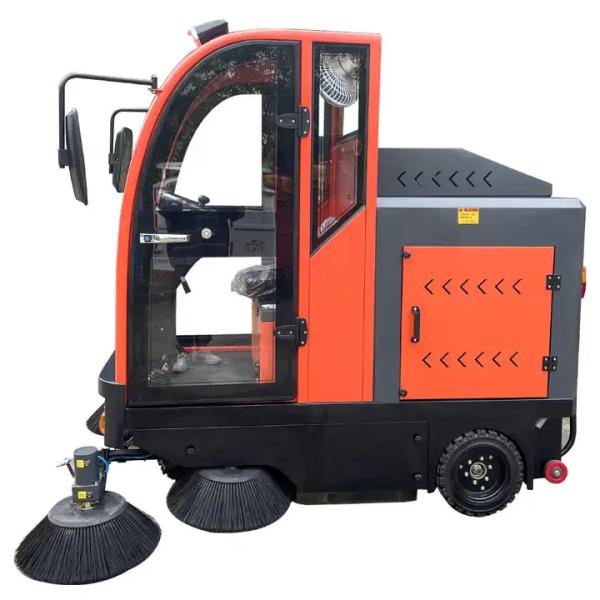 Cheap Electric All Closed Cab Floor Sweeper Driving Type Road Sweeper Street Cleaning Machine for sale