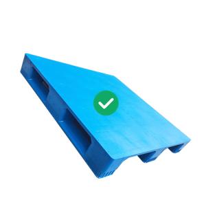 Quality Hygienic Injection Molded Plastic Pallets HDPE 4T Static Load Rackable wholesale